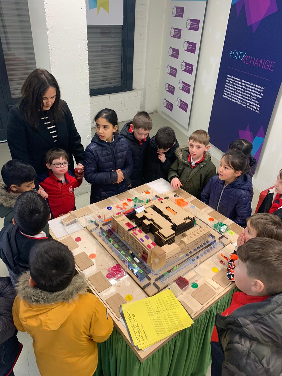 Today Chris brought Seanie's class to Fab Lab, a digital fabrication laboratory with the School of Architecture in @UL
as part of our Creative Clusters project. #buddingarchitects #creativeclusters @CreativeCluste2 @Education_Ire