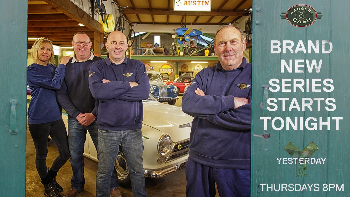It's the series which discovers all manner of forgotten motors and memorabilia before offering them to the public at auction and it returns TONIGHT at 8pm, only on Yesterday. #BangersAndCash