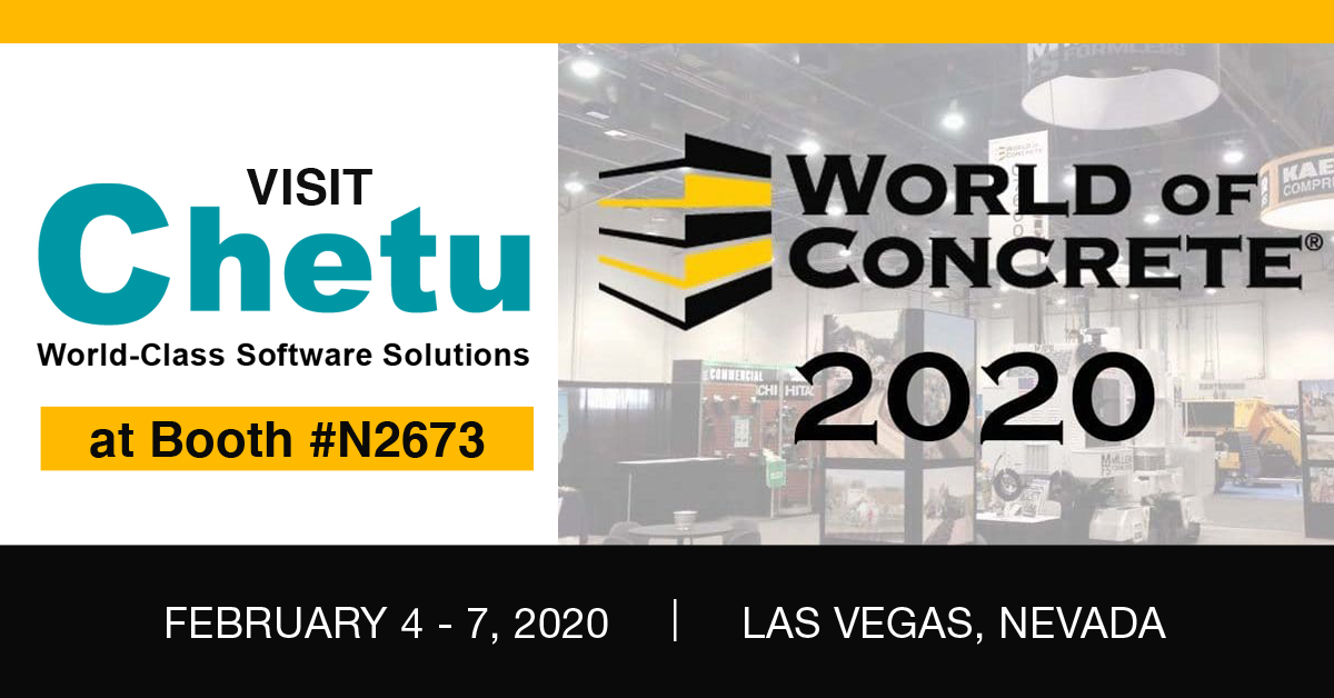ChetuInc's tweet image. There’s still time! Stop by booth N2673 during #WOC2020 to discuss your #ConstructionSoftware necessities. Chetu provides #BIMSolutions #ConstructionERP services, and more! #worldofconcrete
