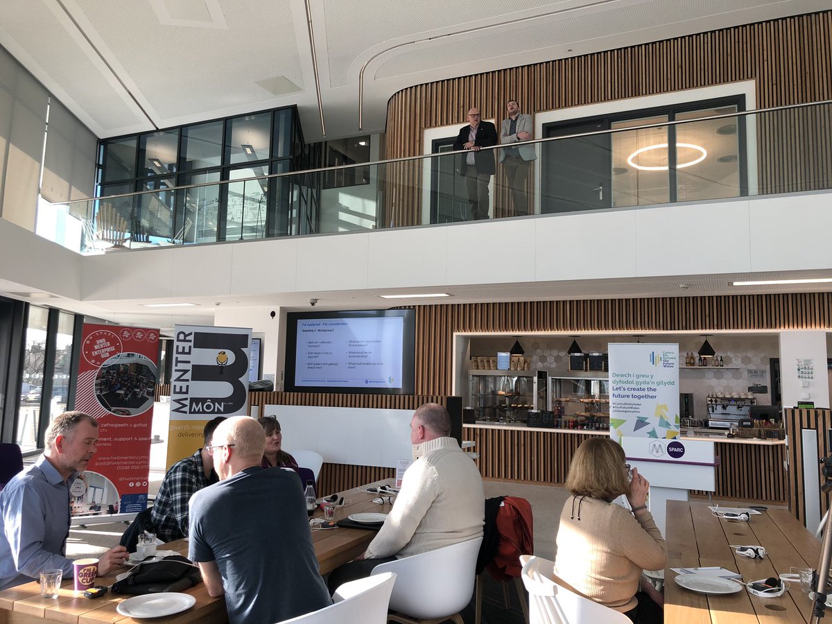 Aisha and I are at <a href="/M_SParc/">M-SParc</a> for <a href="/futuregencymru/">Future Gen Cymru</a> event to learn more about how we can better frame <a href="/Dwr_Uisce/">Dŵr Uisce</a> in a Welsh and global context #sdgs #wellbeingforfuturegenerationsact #OurFutureWales #interreg <a href="/BangorUni/">Bangor University</a>