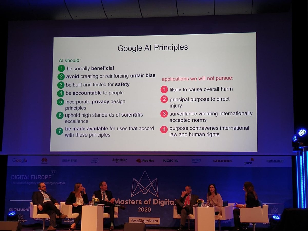 'AI is too important not to regulate it. The question is how to do it without impeding innovation' @d_schoenberger  Google EMEA Council for AI  #MoDigital2020 @DIGITALEUROPE #AI