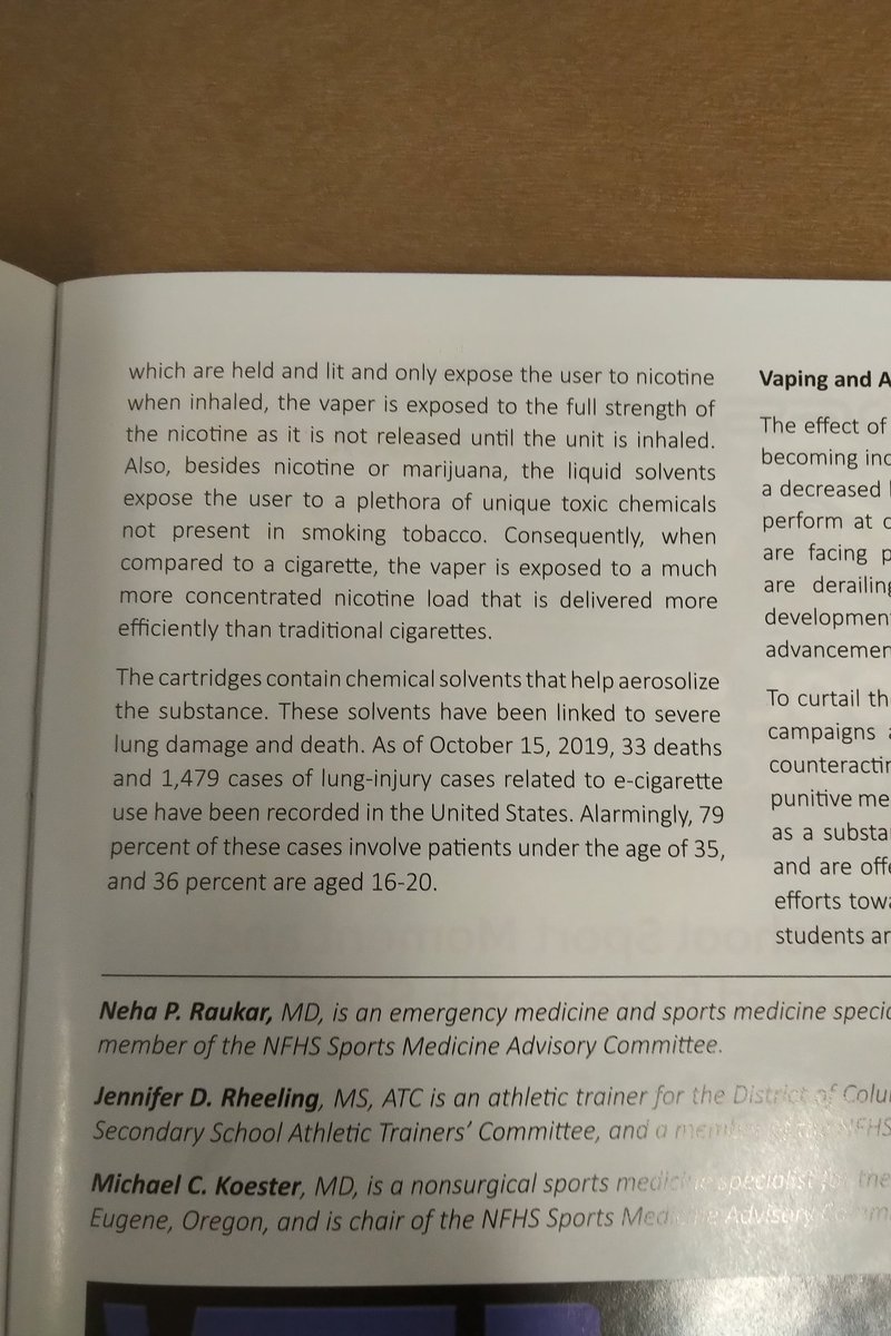 lionsnewstoday's tweet photo. Another great source of information on how harmful vaping is to our health. As of Oct 2019, there have been 33 deaths and over 1479 reported cases of lung injury. Know the facts. The industry is trying to fool our youth. #vapingisdangerous https://t.co/9fPIdSXuFj