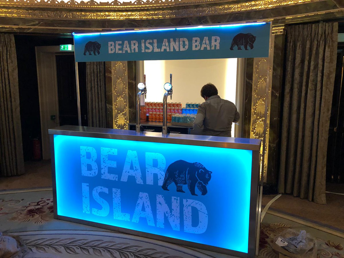 bars2you's tweet image. This week we have supplied a bar for Bear Island, for the retail drinks award 2020 at the Dorchester Hotel in London.

check out our website bars2you.co.uk

#bars2you #ledbar #mobilebar #bespokebar #barhire #hireabar #weddingbar #festivalbar #mobilebarhire #eventhire