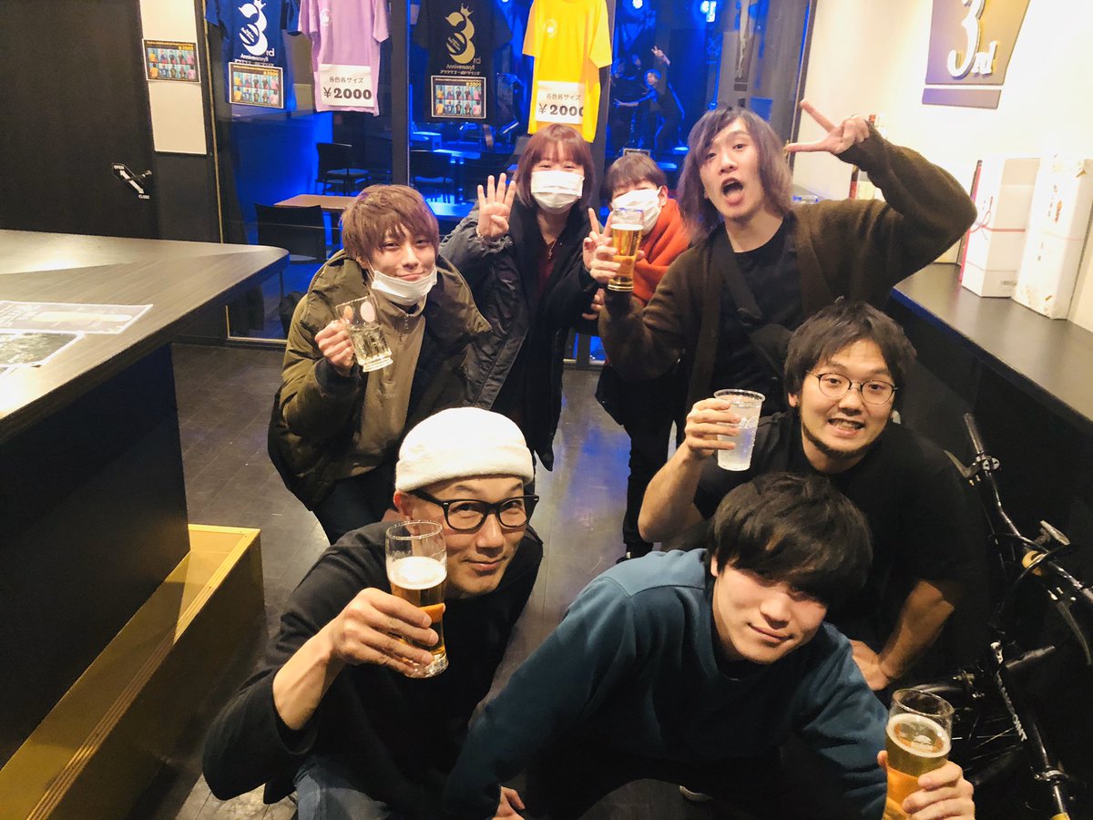 GoldSounds1's tweet photo. Gold Sounds 3rd Anniversary
 『浅草アコナイト!!』

#SayNo
#ONEPERCENTRES
#陸王
#Against30Miles
#和也
#amali
#としぞー
#puffnoide
#丸山遊
#AsakusaGoldSounds
#リアルタイム打ち上げ模様
#浅草ライブハウスから世界へ発信中 https://t.co/JkaGPe24B3