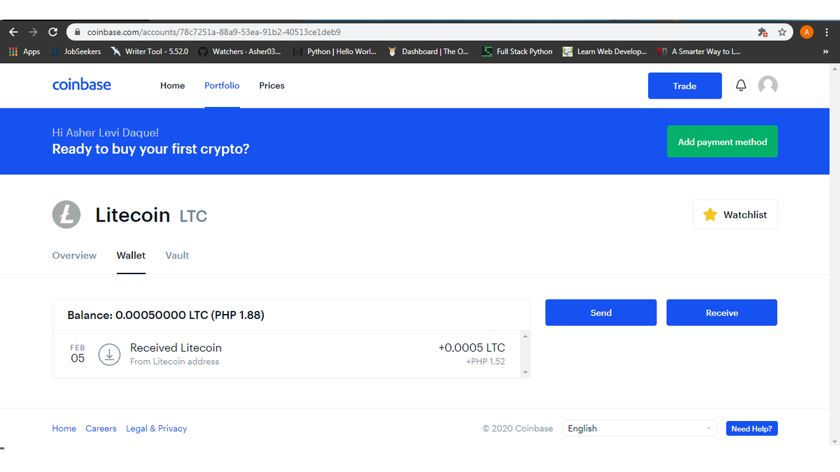 asher0306's tweet photo. Wow! This is actually the first time that I received something from a crypto website!!
Hi guys, I just want to share this website https://t.co/6PEcYTKCm4. It pays .0005 litecoins everyday straight to your wallet.
#Crypto #cryptocurrency #Litecoin https://t.co/QSEnFgvhUc