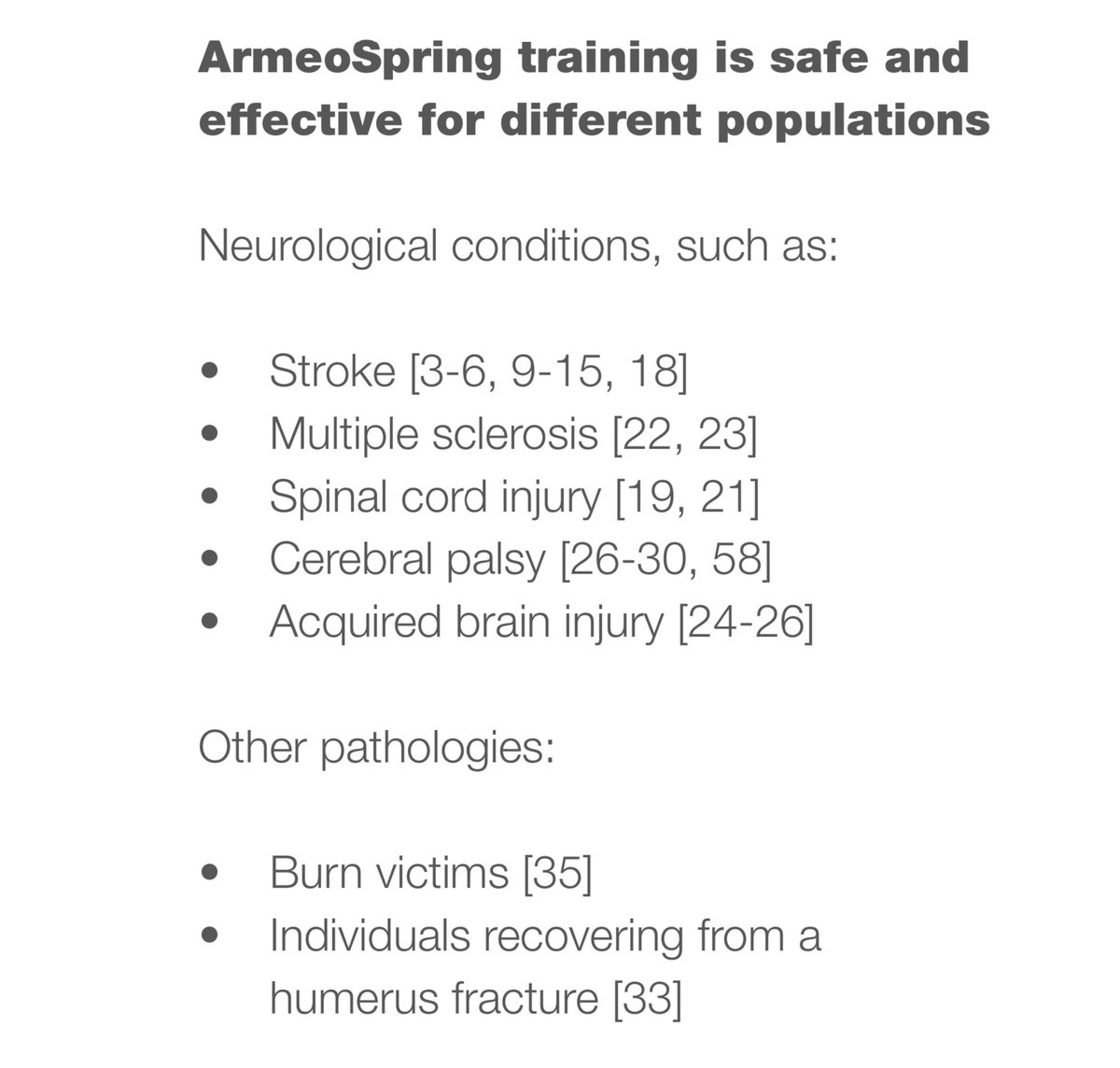 CEN_NEURO's tweet photo. #ArmeoSpring y #ArmeoSenso de @Hocoma han mostrado en varios estudios su potencial para mejorar los déficits y la funcionalidad después de distintos tipos de lesiones neurológicas: https://t.co/q3XKys9sIO https://t.co/ZrysrnuJXh
