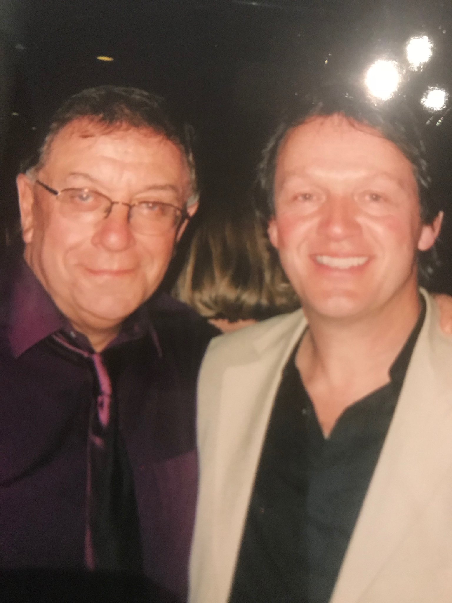 Happy birthday from Spain to Kevin Whately....both a tad younger in this photo...  