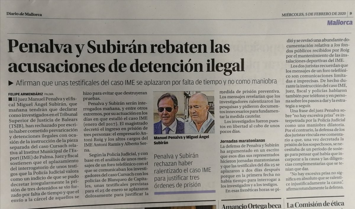 Día muy triste. No todos los días se despide a un Premio Ortega y Gasset y a otros 3 talentosos compañeros dl <a href="/diariomallorca/">Diario de Mallorca</a> 🗞️. ¿Cuándo damos ya x periclitado el periodismo? <a href="/PrensaIberica/">Prensa Ibérica</a> será + rica, pero la sociedad mucho + pobre #lasangríaquenocesa