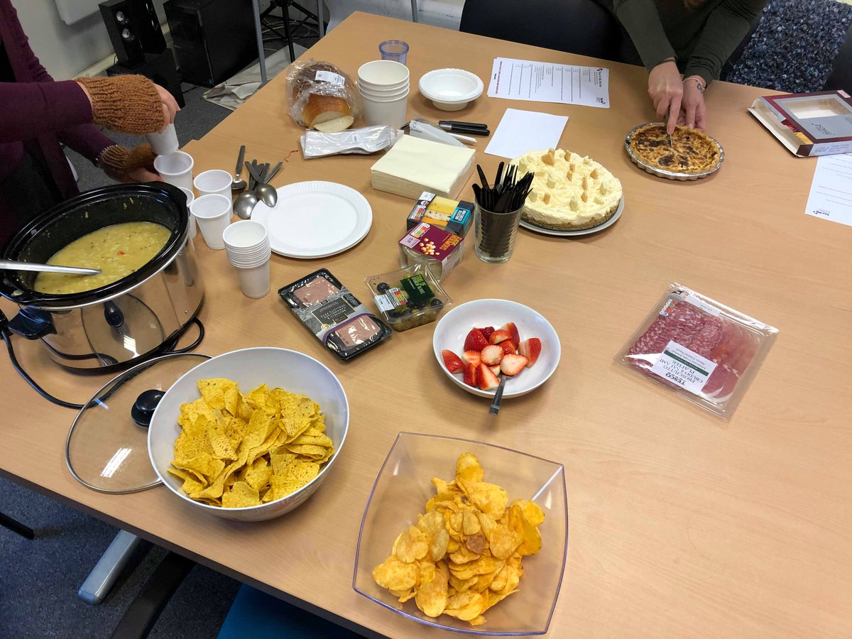 a healthy team lunch