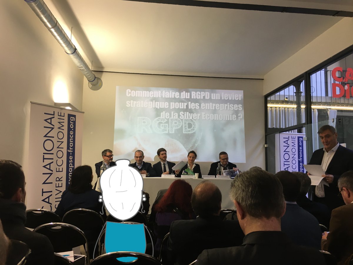 DomeOfficiel's tweet photo. Madeleine participe aux ateliers du @SynapseFrance sur le thème "Comment faire du RGPD un levier stratégique pour les entreprises de la #SilverEco ?"
Le respect de la protection des #donnéespersonnelles d'une personne aidée ne doit pas être une contrainte dans son accompagnement. https://t.co/5aytin3JG2