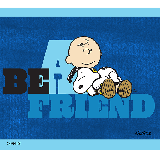 Snoopy's tweet image. Be the best friend you can be.