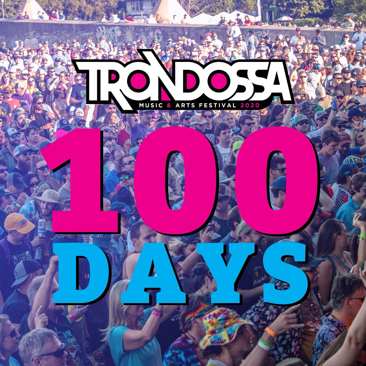 trondossafest's tweet photo. 100 Days to go! 🌈 #trondossa2020 https://t.co/qrLb1qr5cY