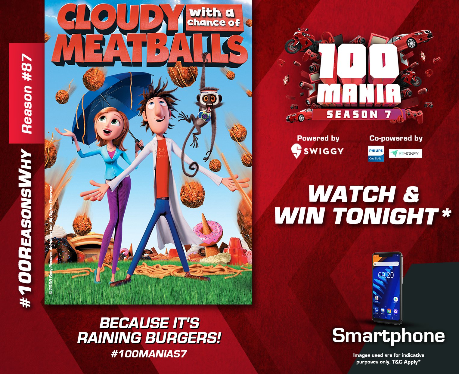 It's Raining Burgers!  Cloudy with a Chance of Meatballs 