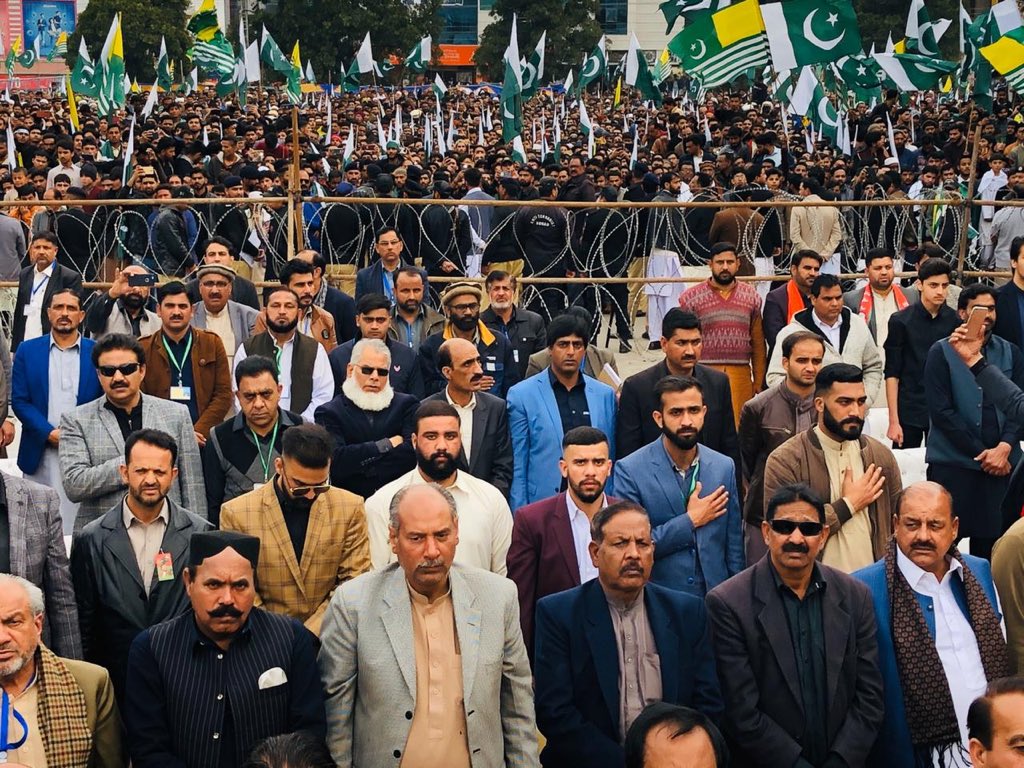 Earlier today, PM @ImranKhanPTI attended #KashmirSolidarityJalsa at Mirpur. While addressing a huge crowd, PM said that ‘I’m standing here not as PM of Pakistan but as Ambassador of Kashmir’. He also said that Along with AJK, entire Pakistan is voicing the Kashmir issue