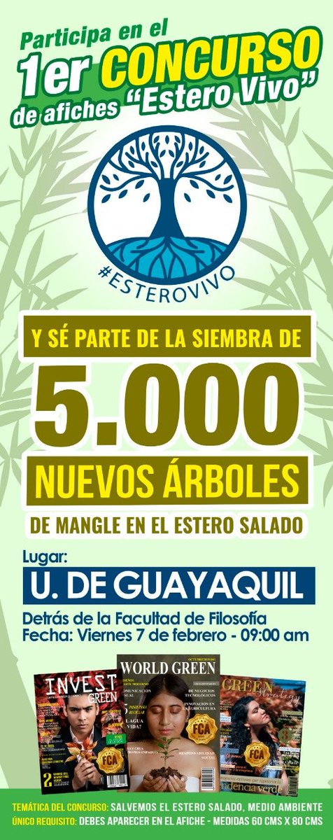 ClubKawsay's tweet photo. Gracias totales a @waterkeeperEC por permitirnos ser parte de esta genial iniciativa #EsteroVivo 
¡Juntos por el cambio! @UdeGuayaquil @WildGyeInitia @uees_ec @istvr_edu_ec @espol @fcvespol 
No lo olvides, te esperamos mañana a las 9 am en la Universidad de Guayaquil 🙌
#6DNow https://t.co/392yUlf1T7