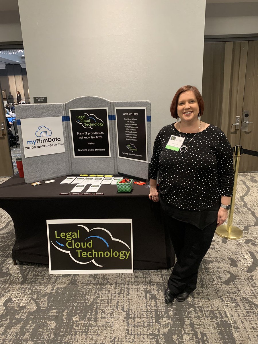 LawyersMutualNC's tweet photo. We’re excited to have @pegeenturner of @myFirmData with us today! Be sure to stop by and say hello! #CLERoadshow https://t.co/jmFxxyuCUn