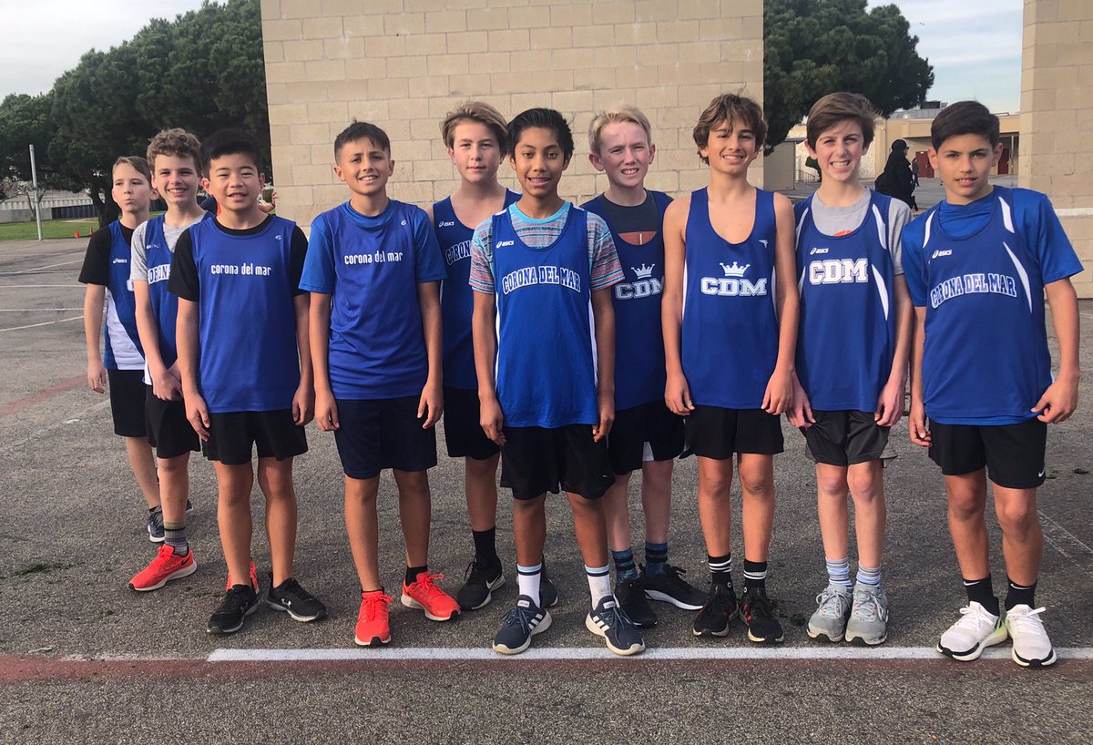 PRIDE in the 7th grade boys XC team who won all their races. Love to see the middle school kids working hard and representing  their school!