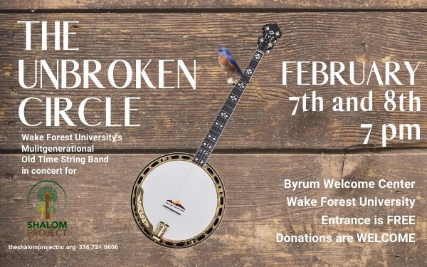Shalom_Project's tweet image. 9th annual! Hope to see you there - great music for a great cause. Share with your friends! @wakeforestu @yesweekly @UnbrokenCircle1 @MyWinstonSalem @JournalNow