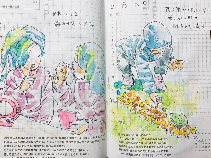 ふたりともマウスピース矯正してます。 #ほぼ日手帳 