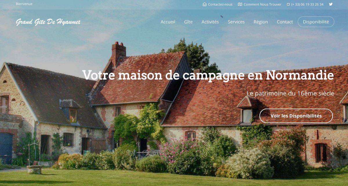 metaoptimizers's tweet image. Our most recent #web project for a country house  "Grand #Gîte de Hyaumet" in Gancourt, Normandy-France. 
The V1 of the #website is fully indexed and now online. Check it out: grand-gite-hyaumet.fr

Let's get in touch to help you build your next milestone!
