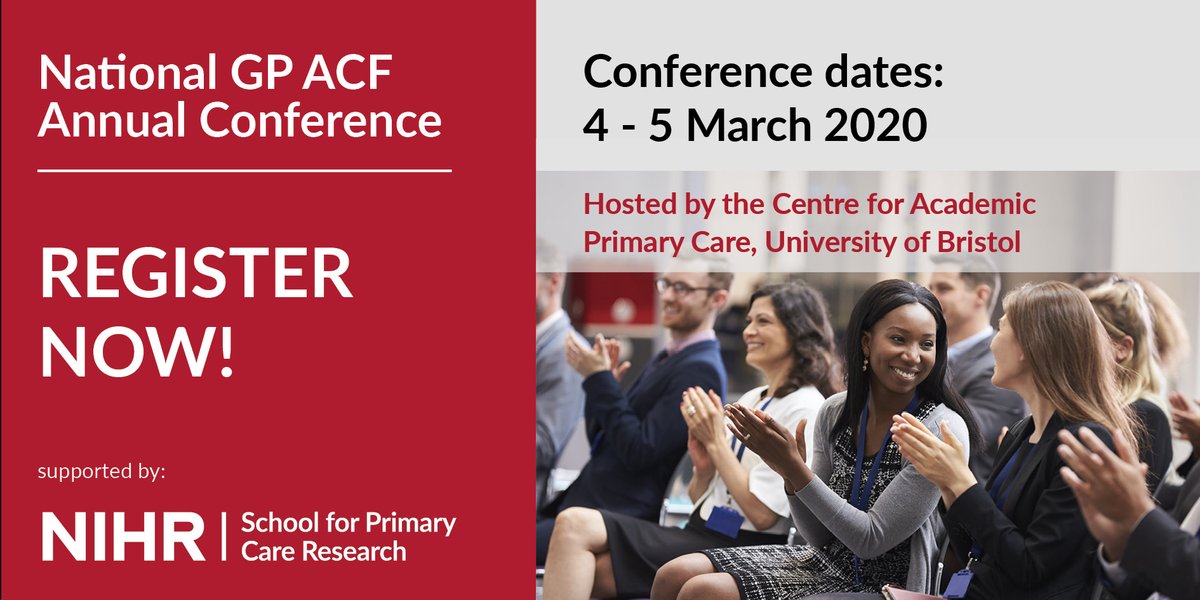 GP Academic Clinical Fellow & ECMR Conference (@gpacfconf) on Twitter photo Come and join us at the National GP ACF Conference.
<a href="/capcbristol/">CAPC, Bristol</a>
A fantastic opportunity to meet other GP ACFs and early career GP researchers, share your research ideas and hear from experts in the field <a href="/GPACFConf/">GP Academic Clinical Fellow & ECMR Conference</a>
Register: spcr.nihr.ac.uk/events/gpacf#r…
#gpacf20
Please retweet Come and join us at the National GP ACF Conference.
<a href="/capcbristol/">CAPC, Bristol</a>
A fantastic opportunity to meet other GP ACFs and early career GP researchers, share your research ideas and hear from experts in the field <a href="/GPACFConf/">GP Academic Clinical Fellow & ECMR Conference</a>
Register: spcr.nihr.ac.uk/events/gpacf#r…
#gpacf20
Please retweet