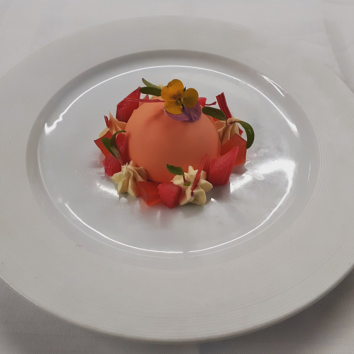 New Dessert incoming at the Alice Hawthorn next week!! 
Yorkshire Rhubarb Bavarois, Vanilla Shortbread, White chocolate 
#rhubarb #newdishalert #dessert  #Yorkshire 
<a href="/Delifreshltd/">Delifresh</a> <a href="/RhubarbRobert/">Robert Tomlinson</a>