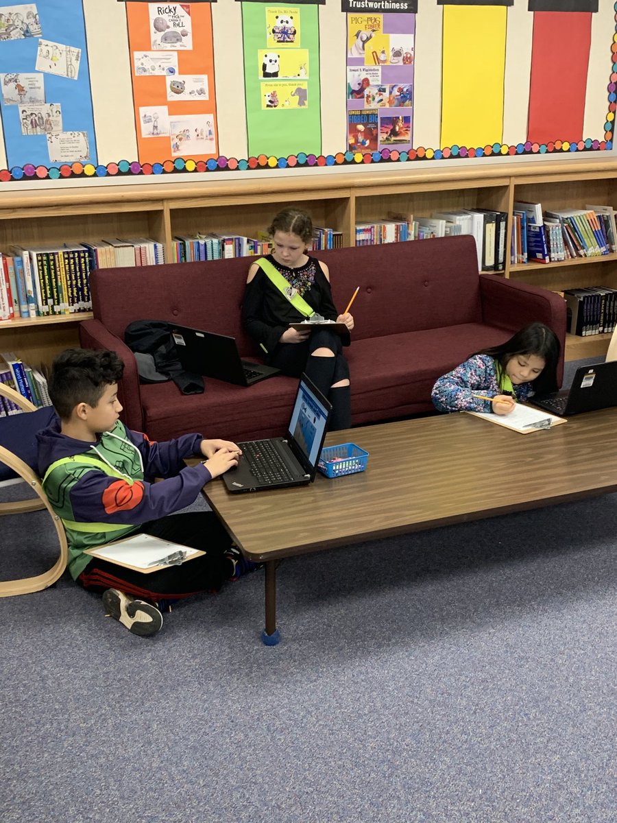 100% interest and engagement with these fifth graders as they work through an oceanography WebQuest I wrote for them.