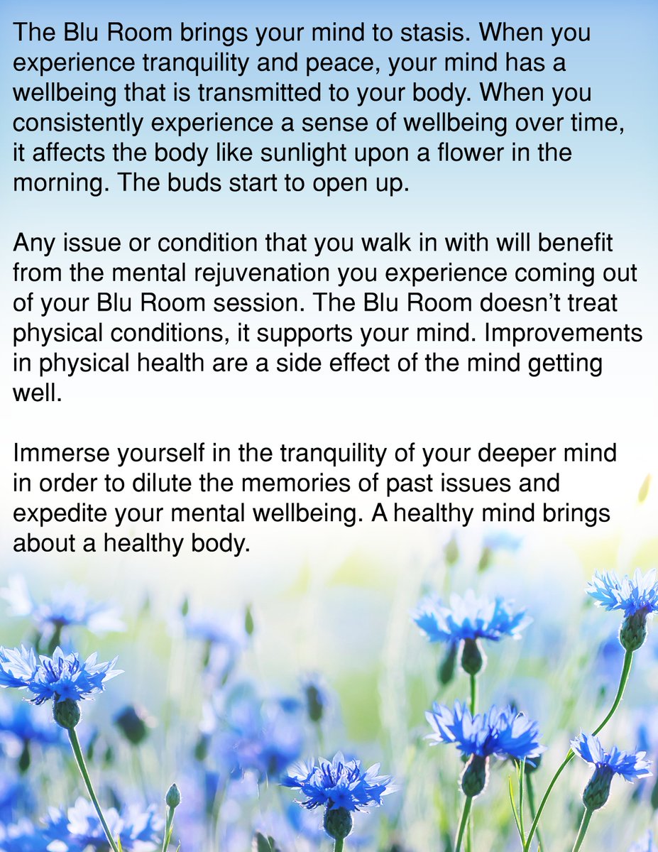 BluInto's tweet photo. Here is what the Blu Room can do for you https://t.co/L1tu148KLz