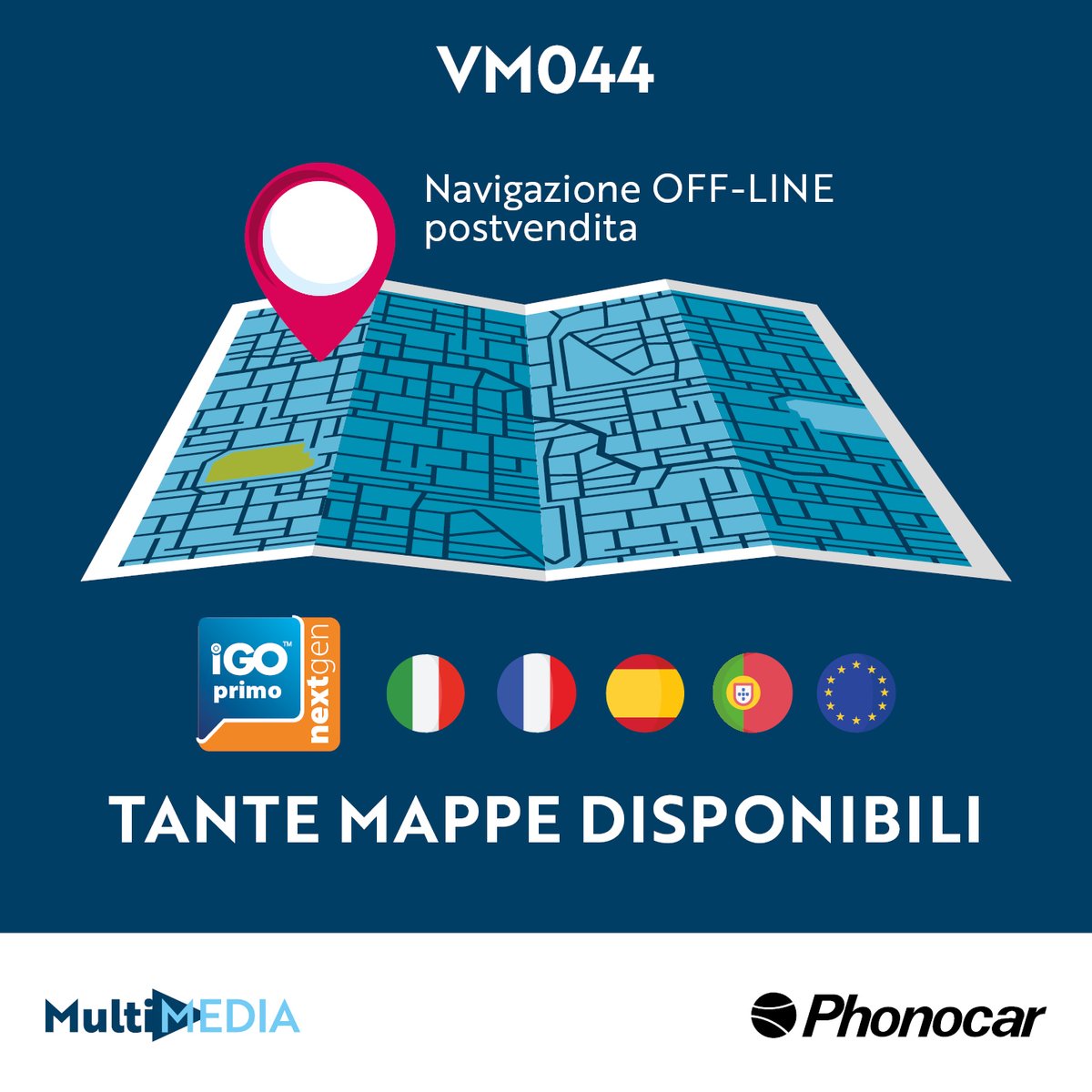 Hai un vano autoradio ISO e non vuoi rinunciare alla comodità di una Mediastation? Con la VM044 Phonocar è possibile grazie al suo Monitor Extralarge da 7” Touch Screen motorizzato e a scomparsa! #phonocar #VM044 #driveyourdreams #mediastation #touchscreen