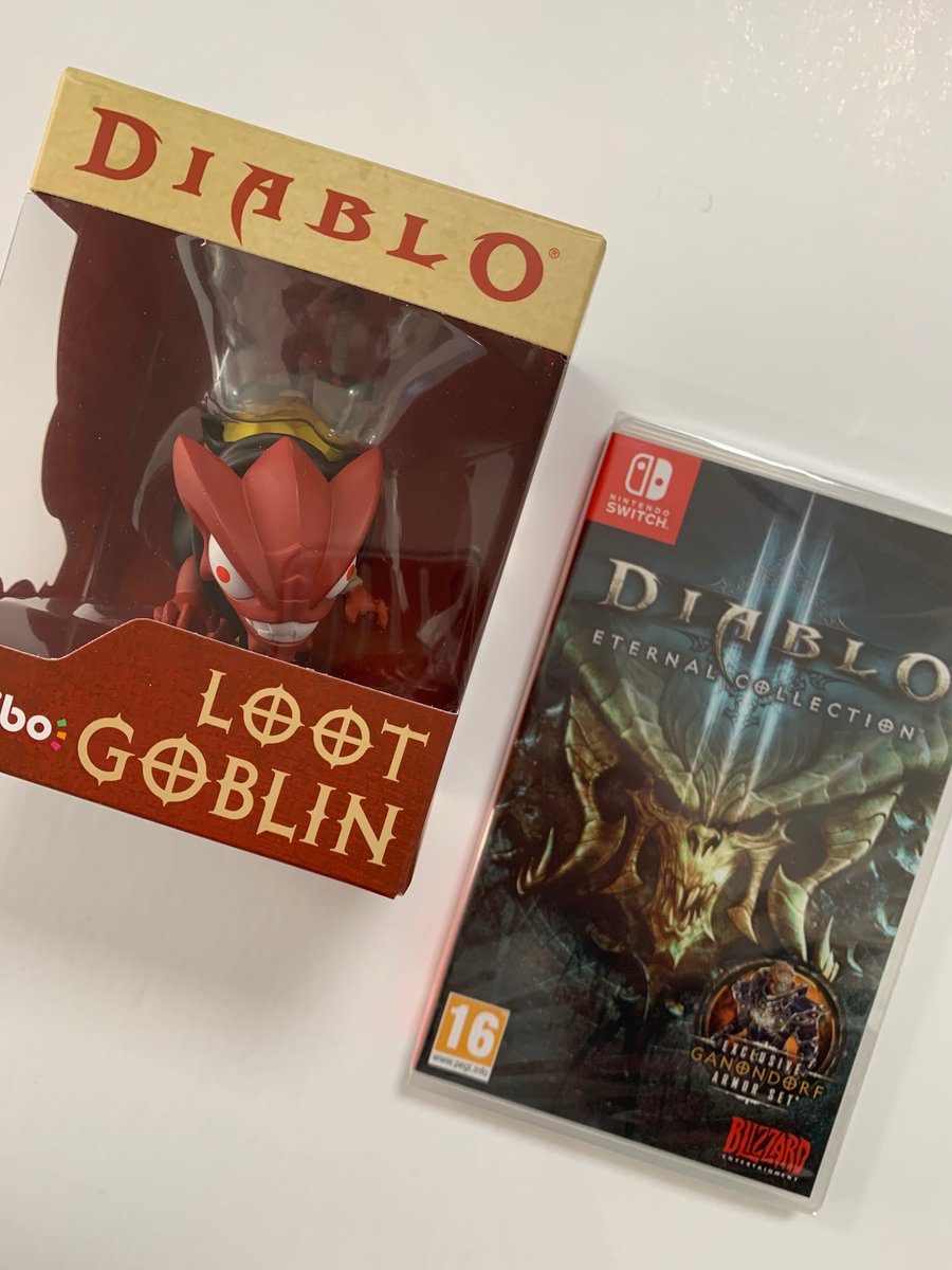 game_collection's tweet image. FOLLOW US &amp;amp; RETWEET to win a copy of 'Diablo III - Eternal Collection (Switch)' &amp;amp; a 'Diablo Loot Goblin Amiibo'! Winner announced on Monday 10/2/20 @ 3pm! #competition #giveaway #Diablo #NintendoSwitch #eternalcollection #amiibo