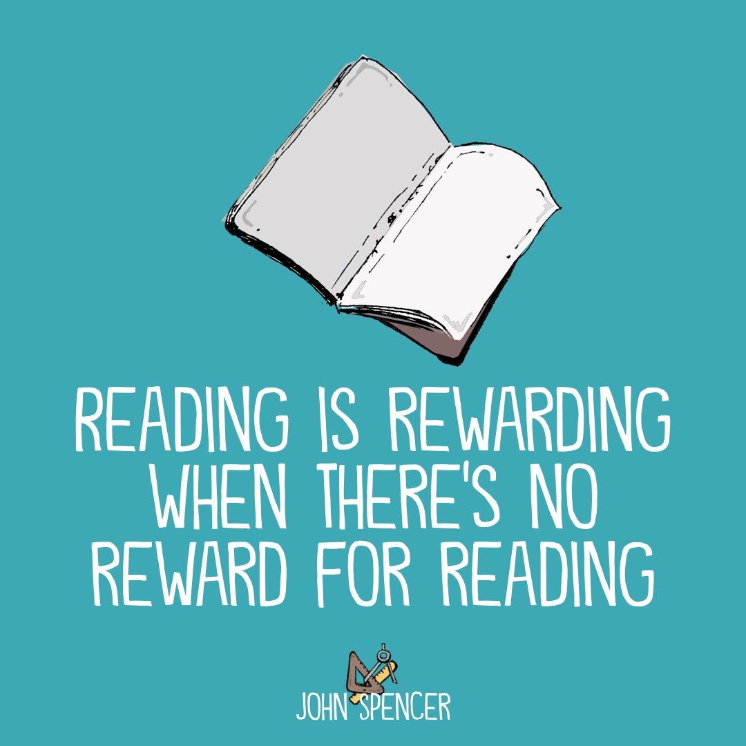 This is why, as a teacher, I opted out of reading completions, reward systems, and Accelerated Reader and chose choice-based silent reading instead.