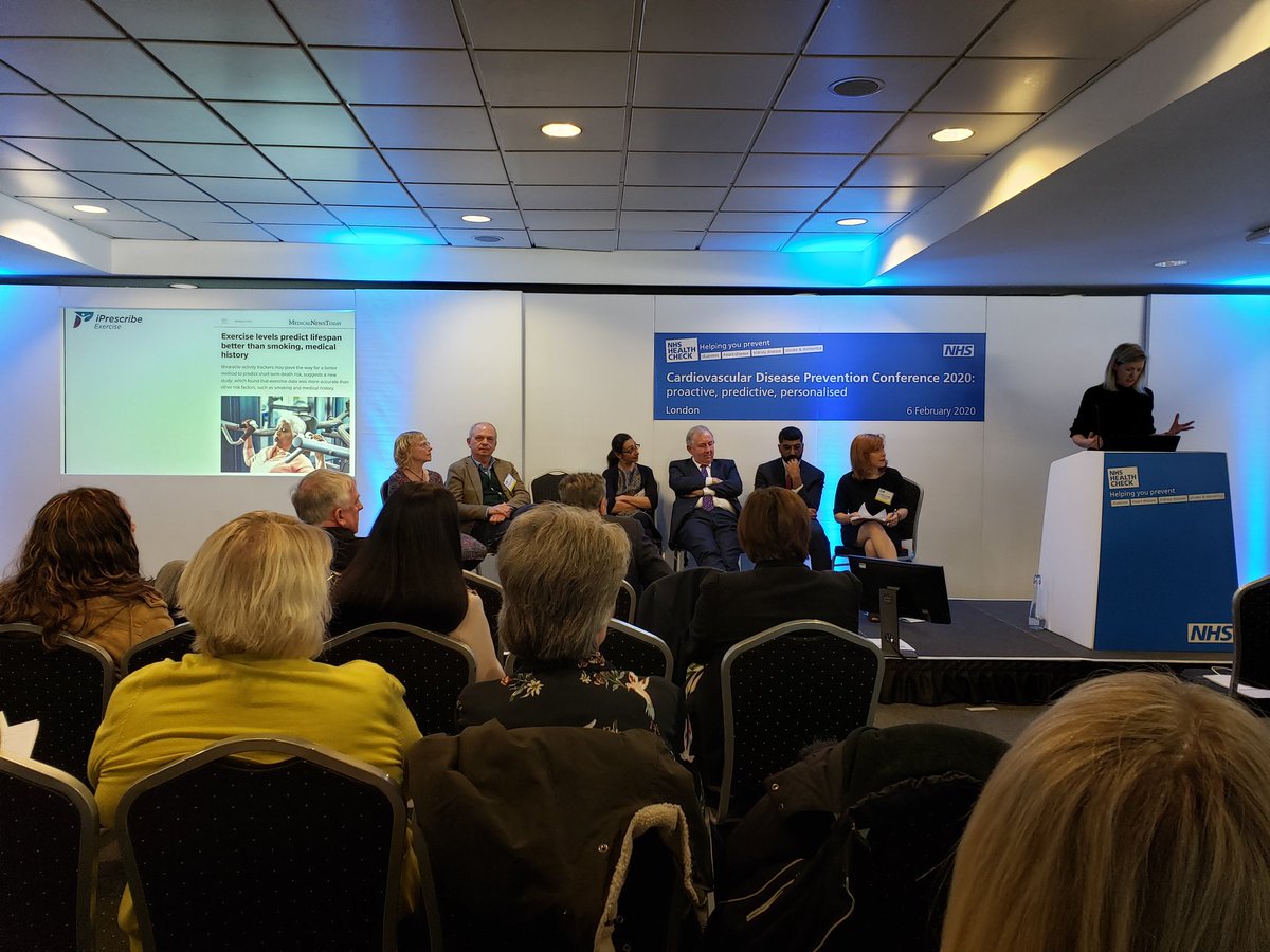 .<a href="/carron_manning/">Carron Manning</a> emphasises that "informed self care should be the new health care" and highlights the value of prescribing physical activity. #PreventCVD2020 @PHE_uk <a href="/NHSEnglandEvent/">NHS England Events</a> <a href="/Liveworkstudio/">liveworkstudio</a>
