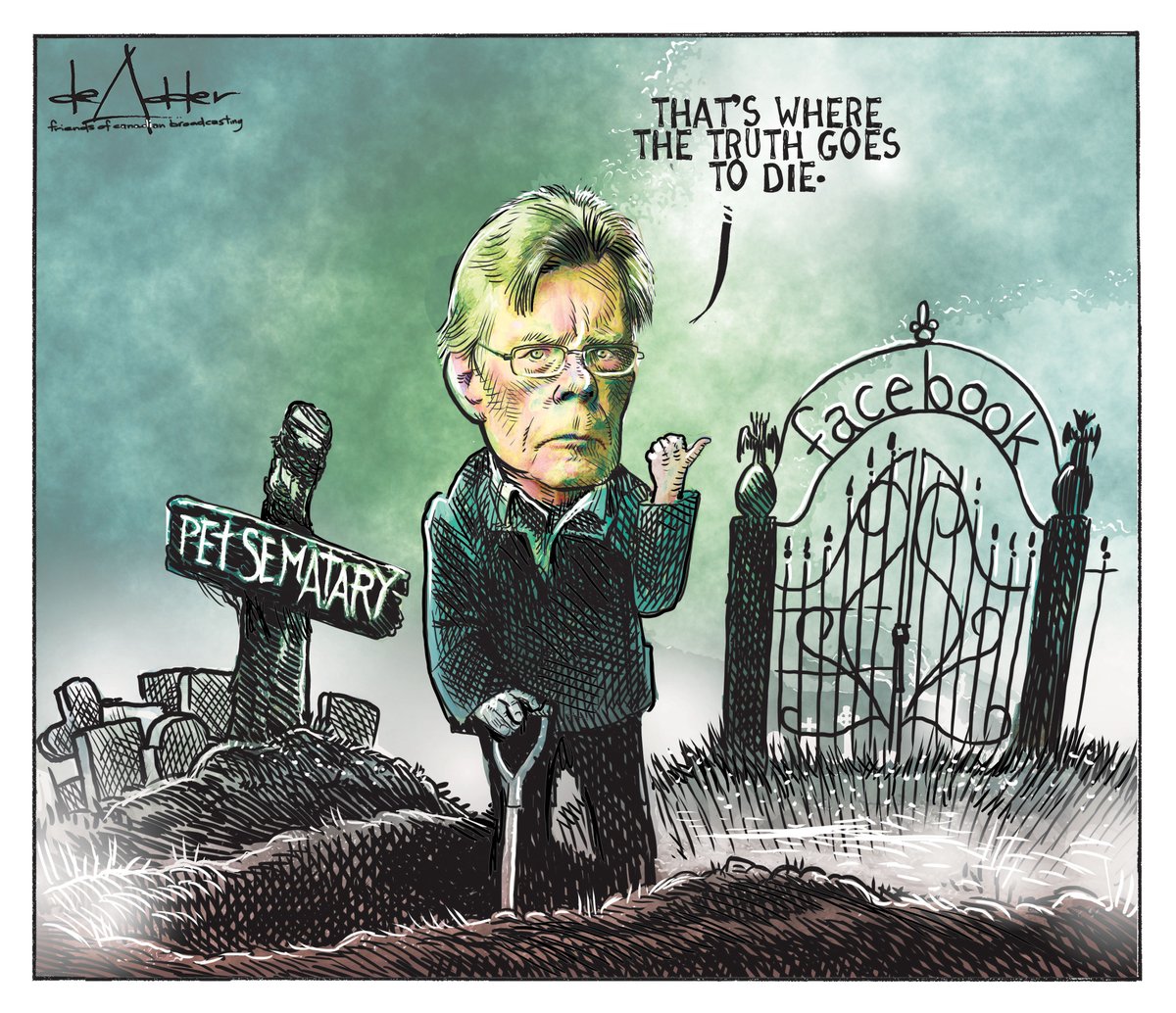 .<a href="/StephenKing/">Stephen King</a> quits #Facebook. #thatswheretruthgoestodie #petsematary #cdnmedia