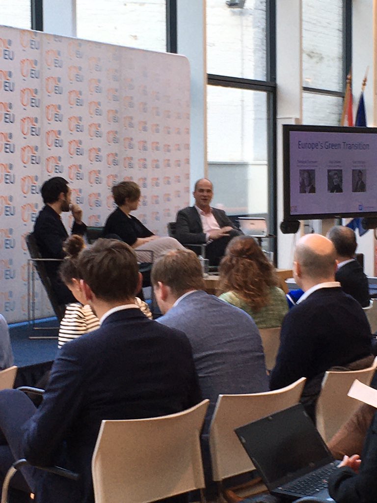 hanovereu's tweet photo. The #EUClimateLaw is an attempt to discipline ourselves (the EU) setting clear targets and a credible pathway to reach climate neutrality, says @diederiksamsom at #DutchPermRep event on #EuropeGreenTransition https://t.co/W8jJDk6G0F
