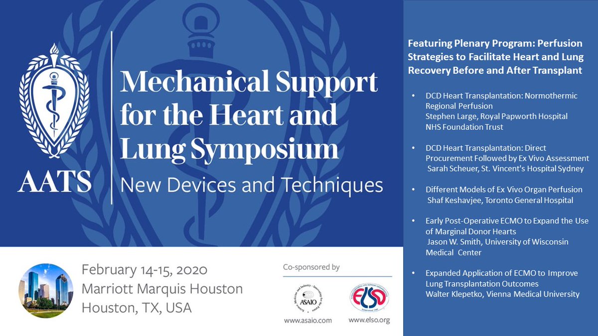 asaiojournal's tweet image. It's not too late to register for this 2-day @AATSHQ symposium featuring cutting-edge developments related to the treatment of patients with advanced heart and lung failure ow.ly/xvIb50yeq3E

 #LVAD #RVAD #ECMO, EX-VIVO #perfusion
