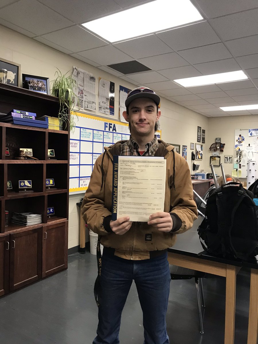 Congratulations to Hunter Miller on receiving a 1st place Gold State at District Proficiency Review. His Home/Community Safety Program in Volunteer Firefighting will compete at state on Feb. 29!