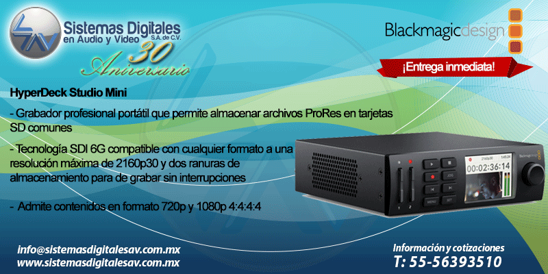SDAVTweet's tweet photo. #Blackmagic #HyperDeckStudio #Mini https://t.co/edELJCGfyL