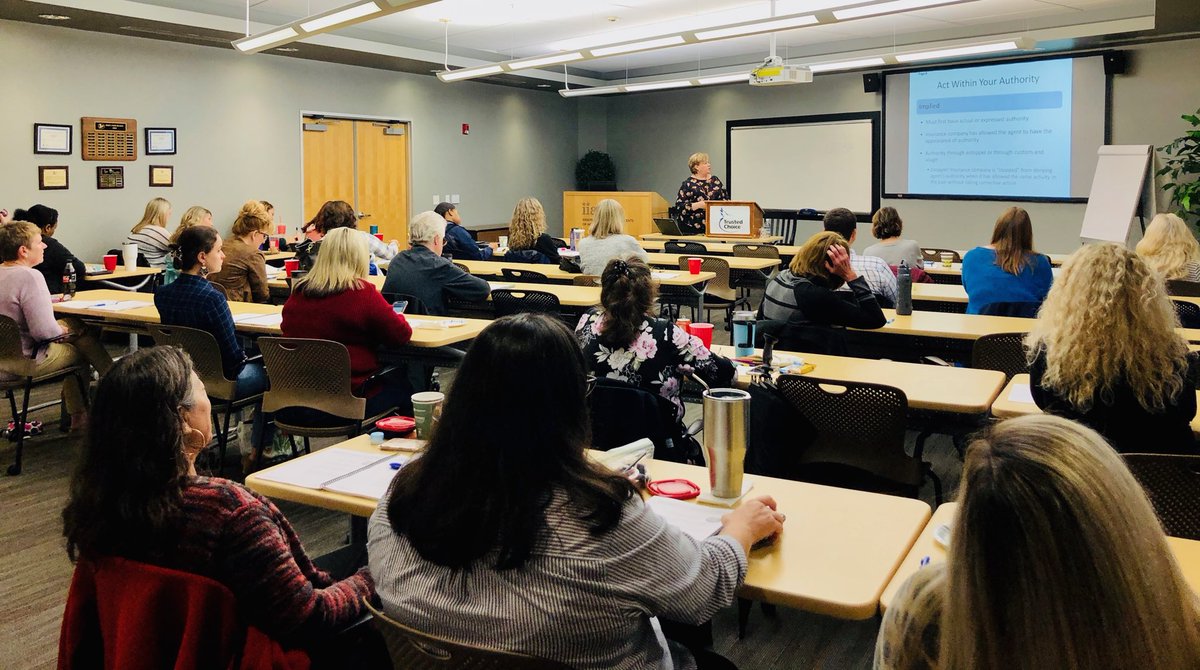 LuAnnWooters's tweet photo. Teaching CISR Agency Operations @TheBigI_NC #loveteaching #fullhouseonrainyday #professionaldesignation https://t.co/CanHdMyGxY