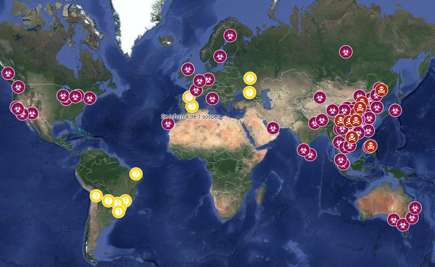 NcovUpdate's tweet image. Situation in the world.
#WuhanCoronavirus #Wuhan #ChinaVirus #virus #SARS #coronavirus  #China #WuhanPneumonia #WuhanLockDown #prayforchina #PrayForWuhan  #Philippines #Thailand  #Japan  #SouthKorea #US #sciences #medecine #France #Vietnam #Indie #Italy