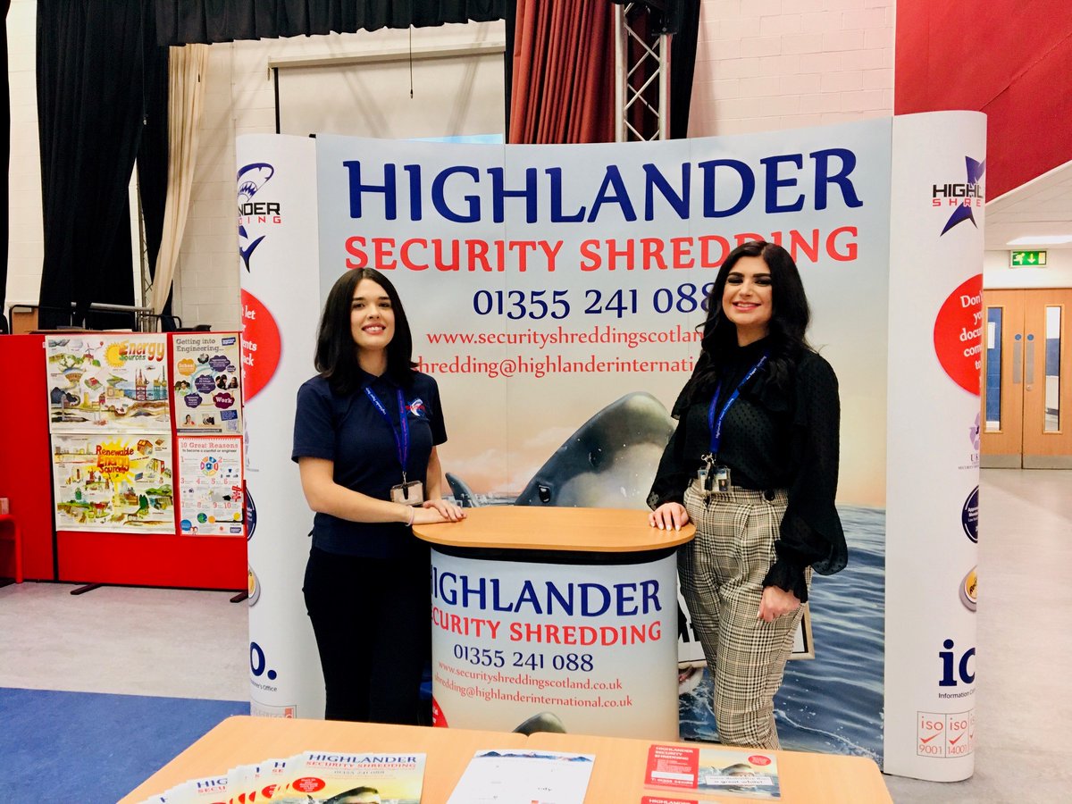 Last night we attended <a href="/DuncanrigDYW/">DYW Duncanrig</a>’s career fayre.  
There are so many work opportunities within Highlander and we work closely with Duncanrig to provide work experience to their pupils, from working in the yard to working in our offices 😀🦈♻️