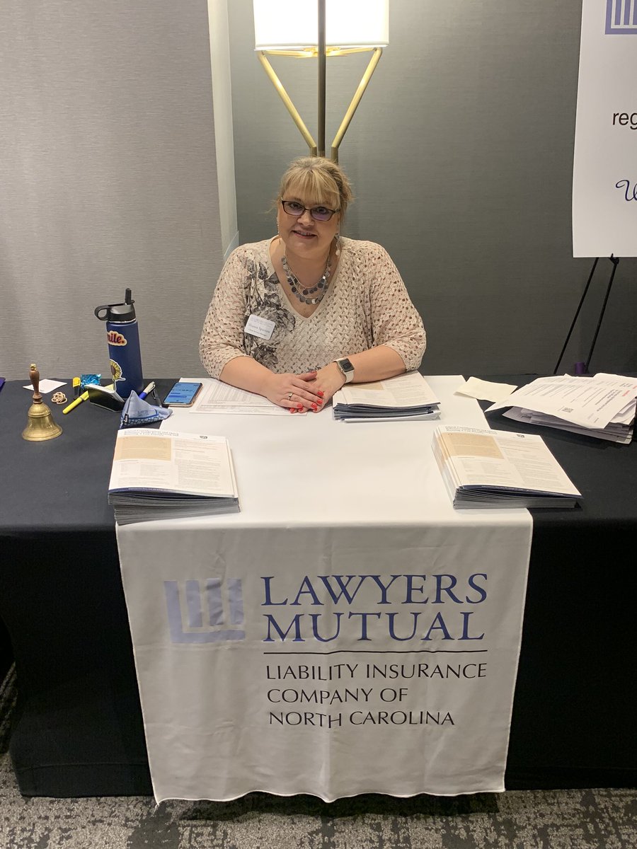 LawyersMutualNC's tweet photo. A HUGE Thank you to Sharon Sparrow, our Client Services Manager who keeps it all together! She’s a real life superhero! #CLERoadshow #LMValue https://t.co/rYBoLOQN57