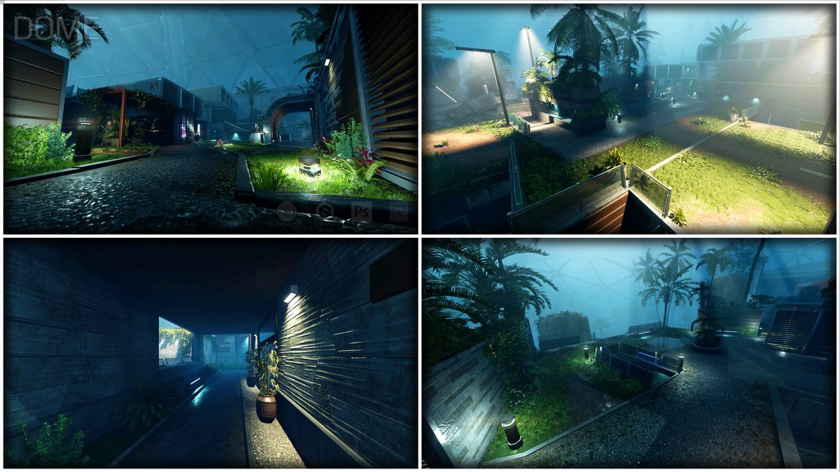 AHStudio5's tweet image. Création d&apos;une carte multijoueur Call of Duty
Nom du projet : Dome version Nuit

Ces images montrent une ambiance de nuit pour une carte multijoueur.
Screenshot tirée directement du jeu.
#callofduty #modtool #gameart #leveldesign #modding #BlackOps3