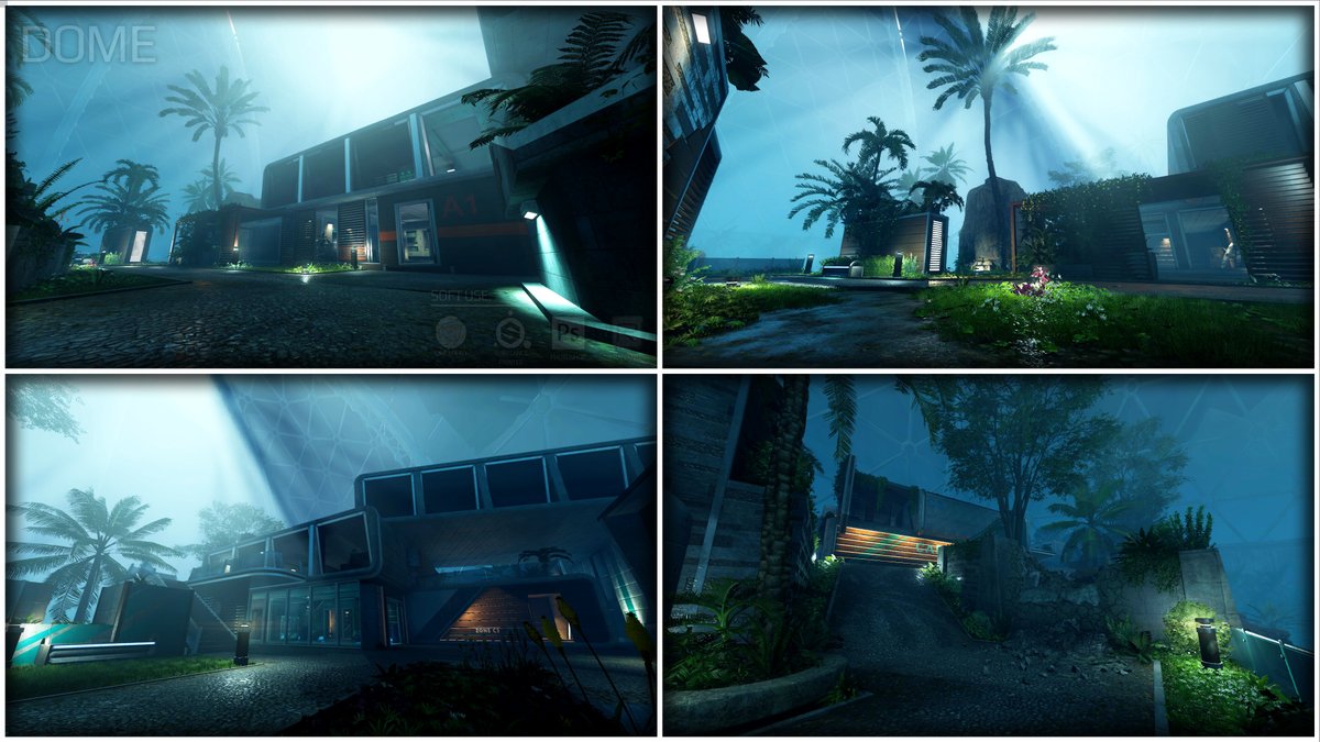 AHStudio5's tweet image. Création d&apos;une carte multijoueur Call of Duty
Nom du projet : Dome version Nuit

Ces images montrent une ambiance de nuit pour une carte multijoueur.
Screenshot tirée directement du jeu.
#callofduty #modtool #gameart #leveldesign #modding #BlackOps3