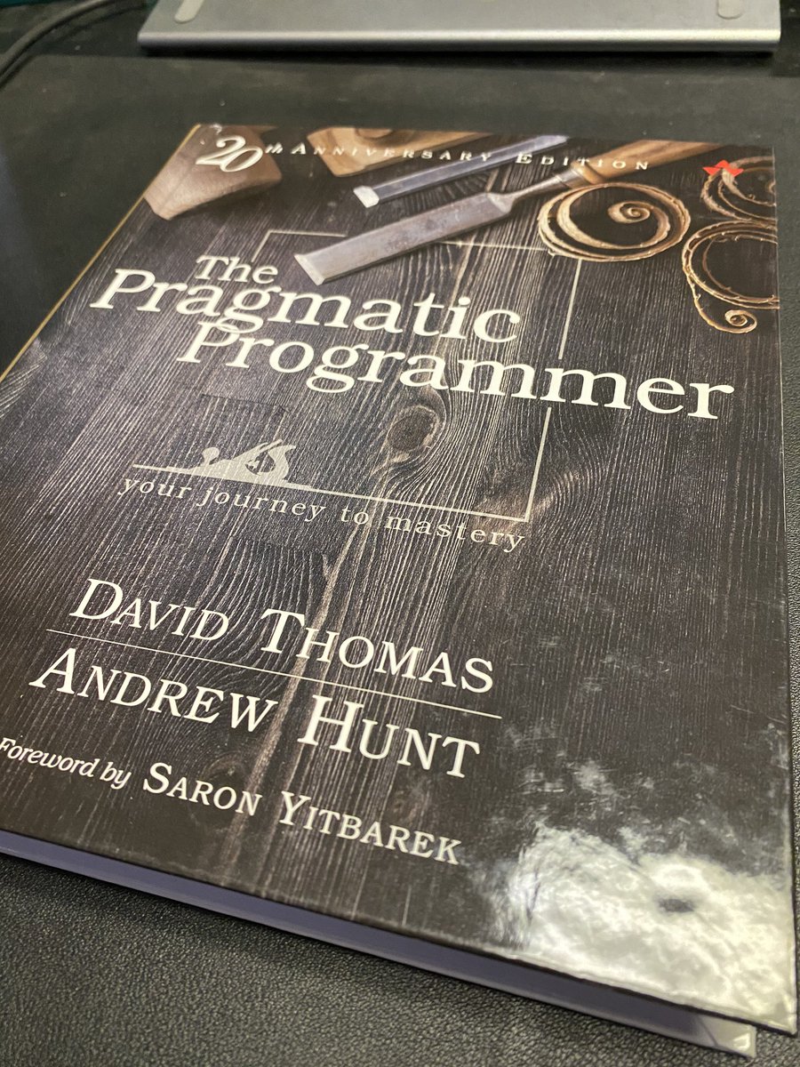 apydev's tweet image. Newest edition of probably the best #programming book written. #thepragmaticprogrammer