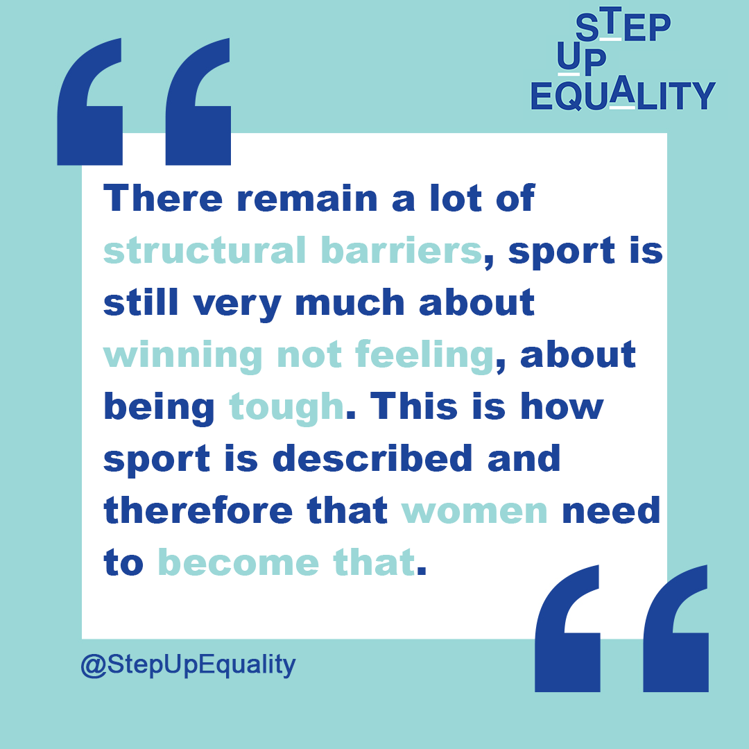StepUpEquality's tweet photo. As part of the Step Up Equality project we are working with partners on a #bestpractice document and some guidelines on increasing women in sports leadership. #Women often face barriers. What are they? How can they be overcome? 
Let us know your ideas https://t.co/M5OniPv16v