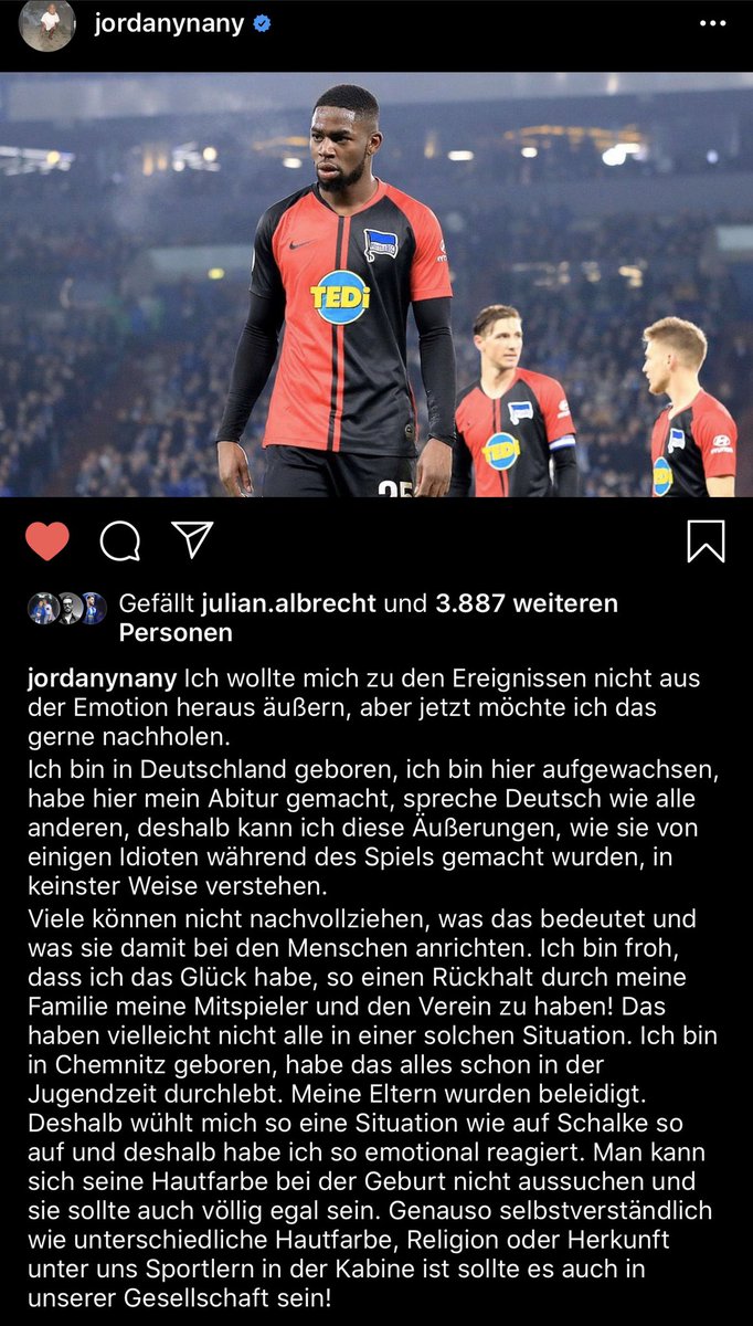 💙🙏 Das Statement spricht für sich! 

#einervonuns #NoToRacism #hahohe
