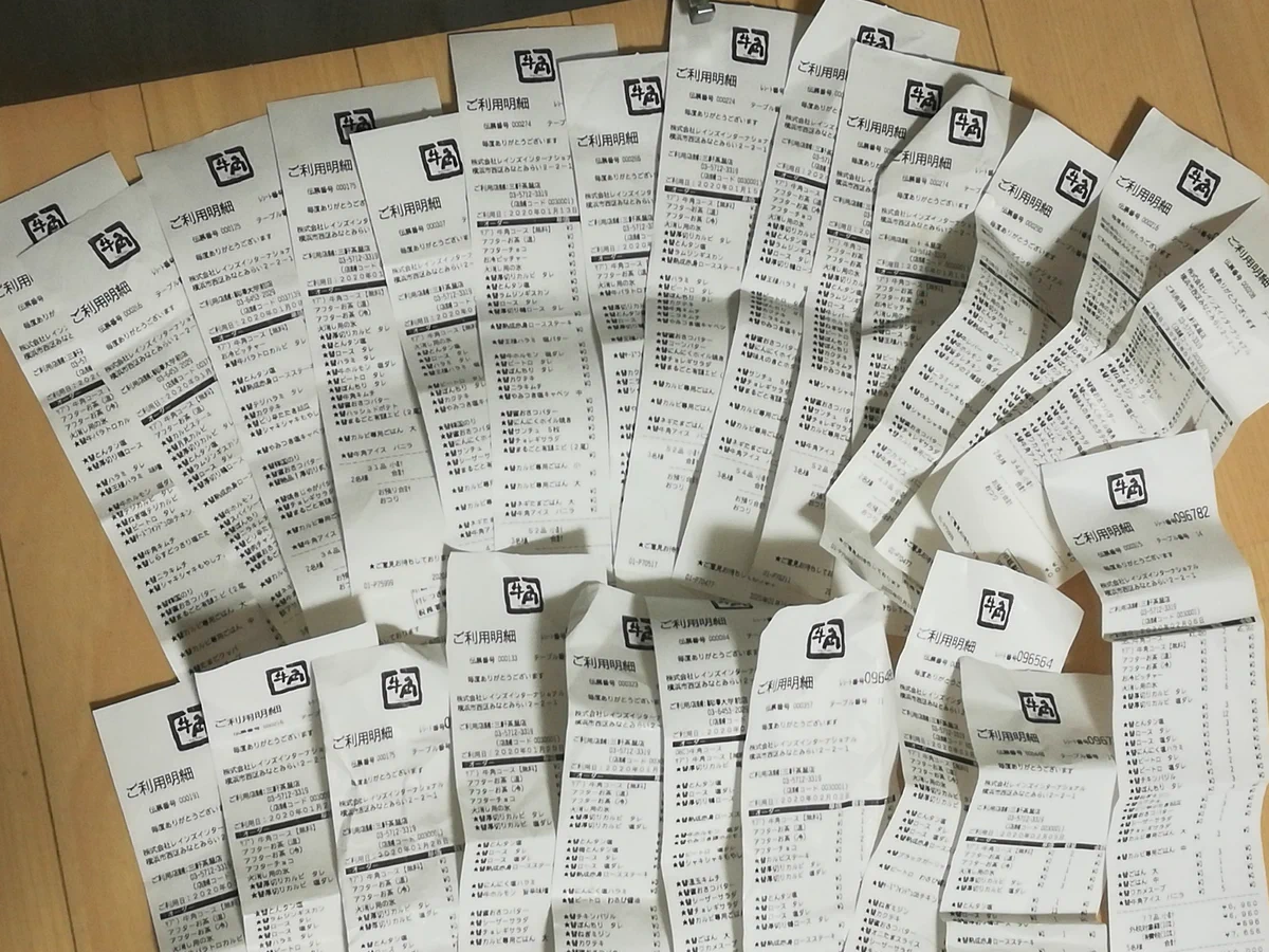 牛角を1ヵ月食べ続けた結果？レシートも体重も大変なことにwww