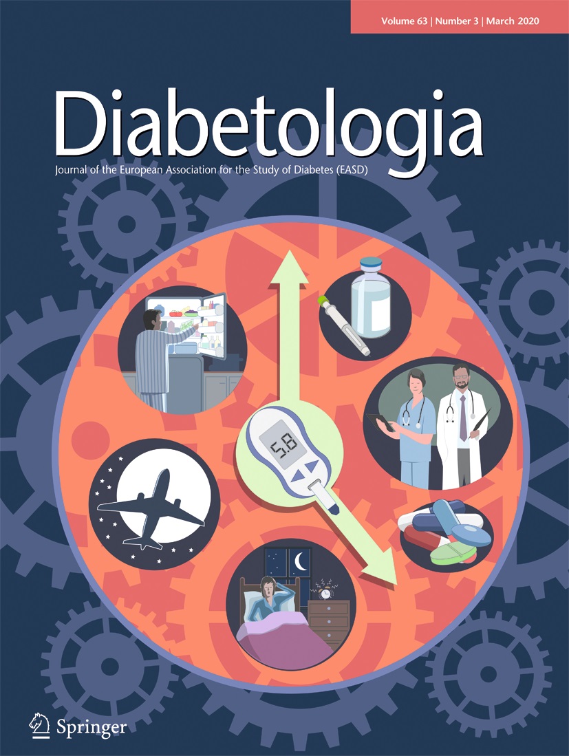 DiabetologiaJnl's tweet photo. The cover of our March issue depicts a clock, representing circadian time. Mason et al provide an overview of the influence of the endogenous circadian system and its disruption on glucose control in healthy individuals and individuals with T2D https://t.co/HdjLsQKgiX https://t.co/ifUsdis05l