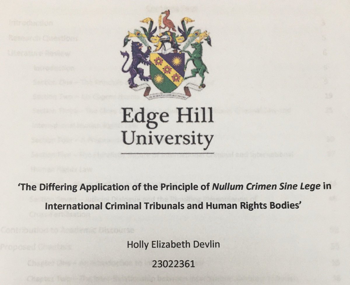 After 15,000 words and many months of work, so glad to have submitted my PhD Project Registration documents today! 
Now onto teaching prep for tomorrow! 
#phd #internationalcriminallaw #internationalhumanrightslaw #EHU