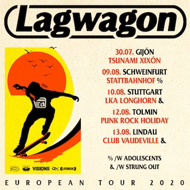 StrungOut's tweet photo. Germany !! We’re playing some shows with @lagwagon this summer! Don’t forget your tickets 🤘 #30yearsofstrungout 

10.08. Stuttgart - LKA Longhorn
13.08. Lindau - Club Vaudeville https://t.co/Y8JUvVfkkc